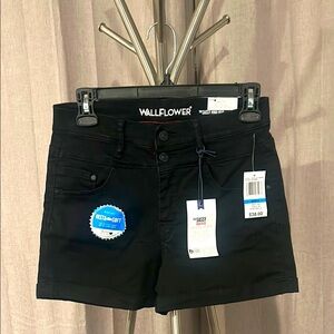 Wallflower Black Denim Cut-Off Jean Shorts